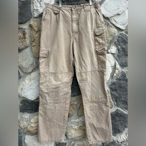 5.11 Tactical Cargo Pants Size 34/34 Tan Utility Workwear Zip & Snap Closure
